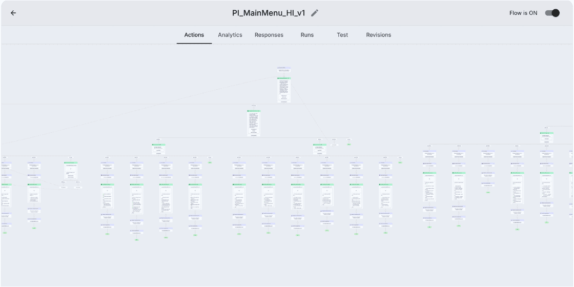 Neev Seeds WhatsApp bot flow, from product information to a field staff handoff