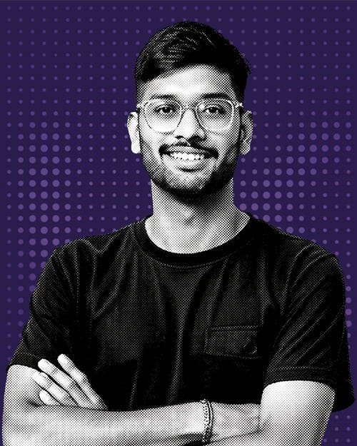 Portrait of Lovish Kalani, Founder and CEO of Giraffe Industrial Marketing